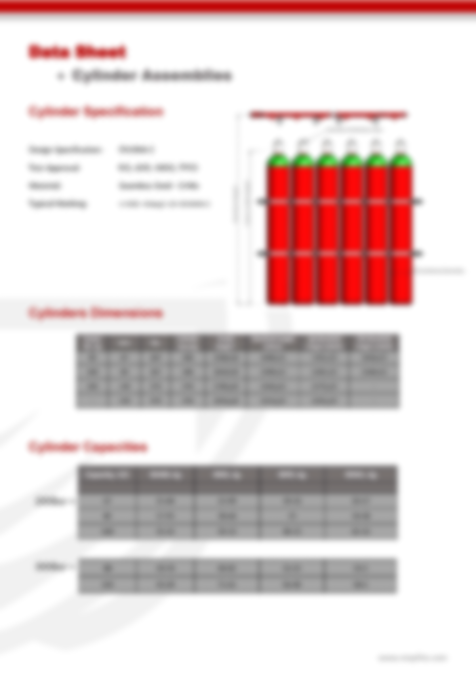 Inert Gas Cylinder Assemblies