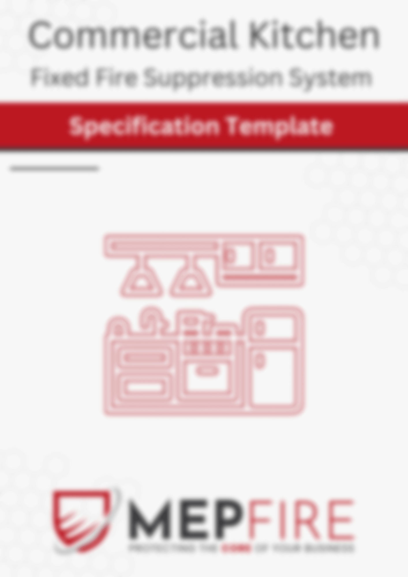 Kitchen Fire Suppression System Specification Template
