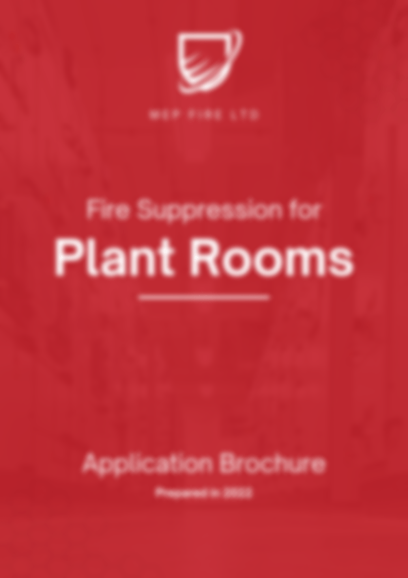Plant Room Fire Suppression Application Brochure