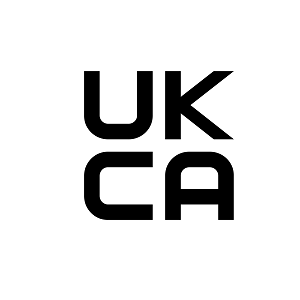 A black and white logo for uk ca on a white background.