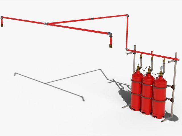 Chemical Gas Fire Suppression MEP Fire