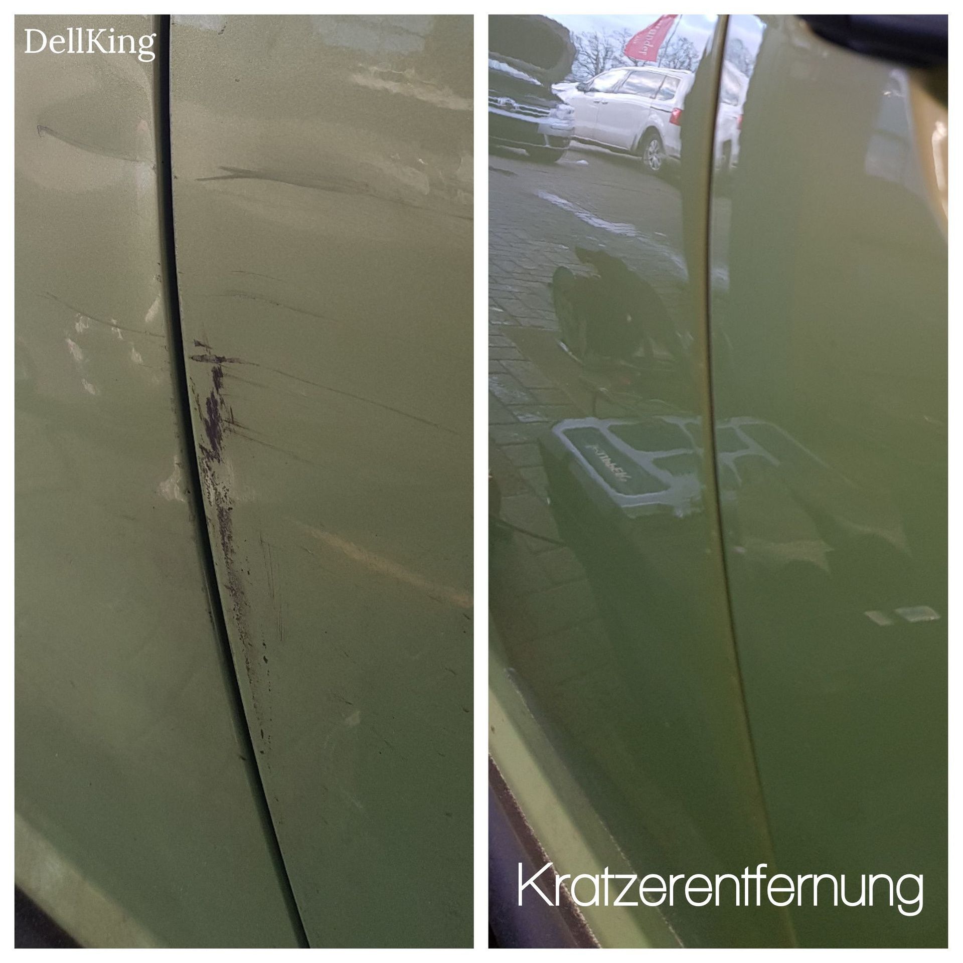 Vorher-Nachher Bild Kratzerentfernung
