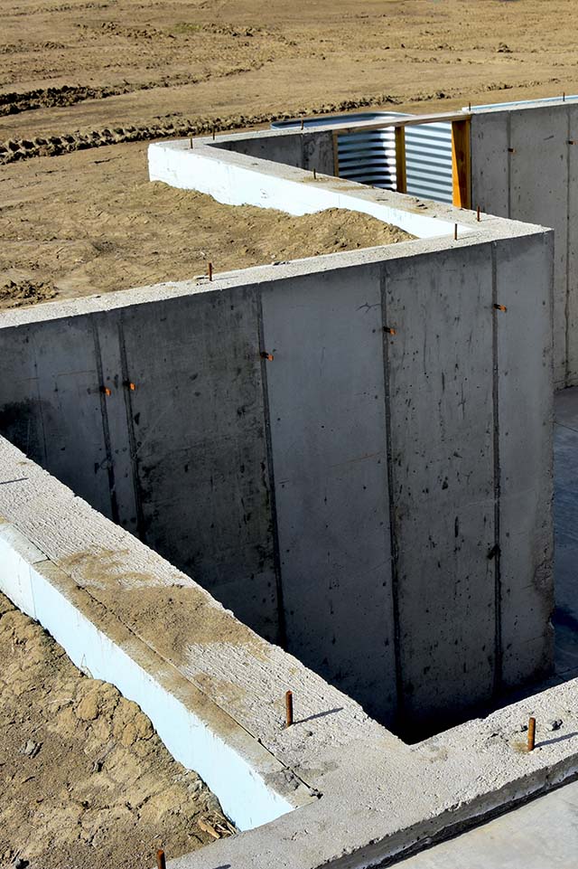 concrete foundation installation in Brentwood, CA