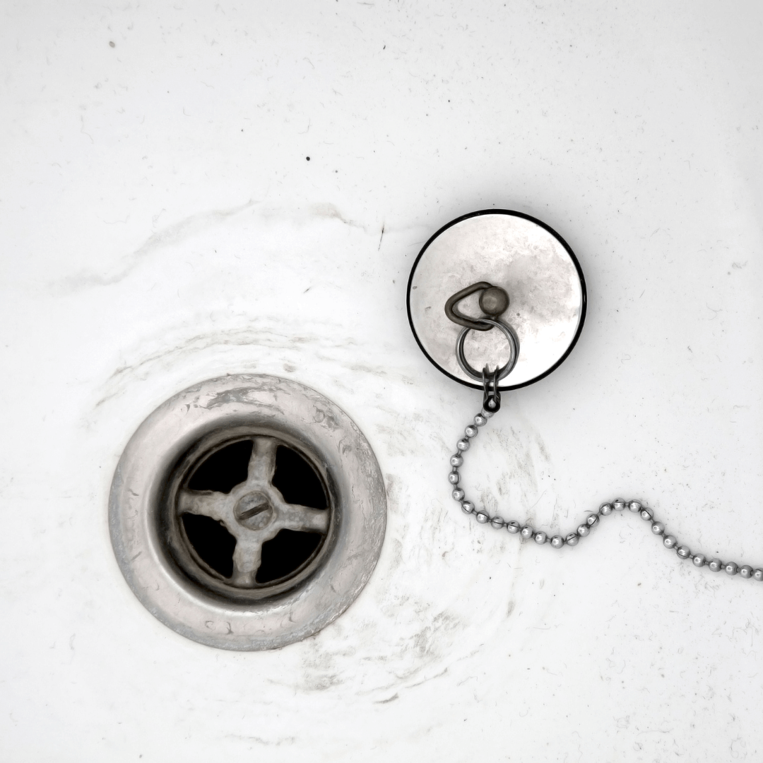 A drain with the number 8 on it