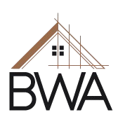 A logo for a company called BWA Builders