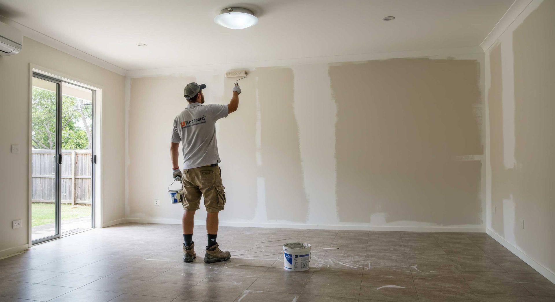 Fresh White Office Interior After Painting in Bundaberg