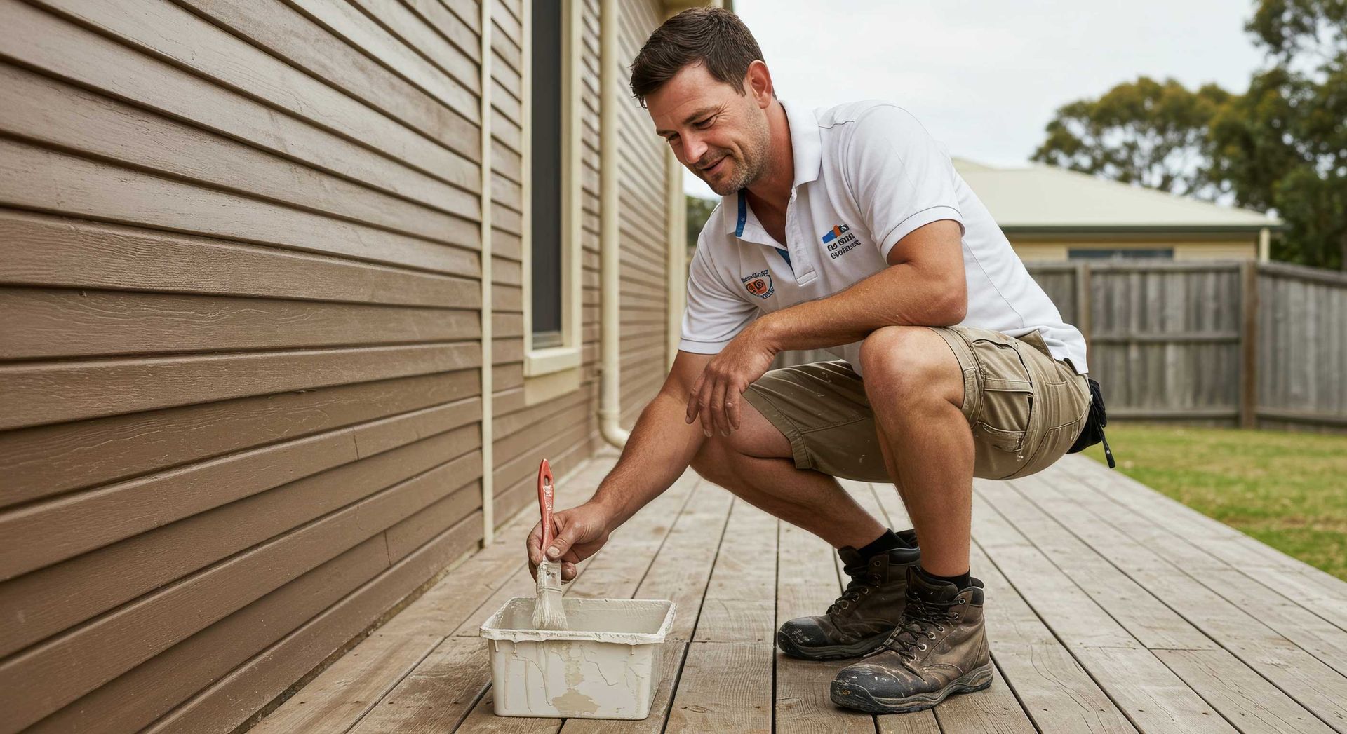 Timber Deck Repainted for Weather Protection in Bundaberg
