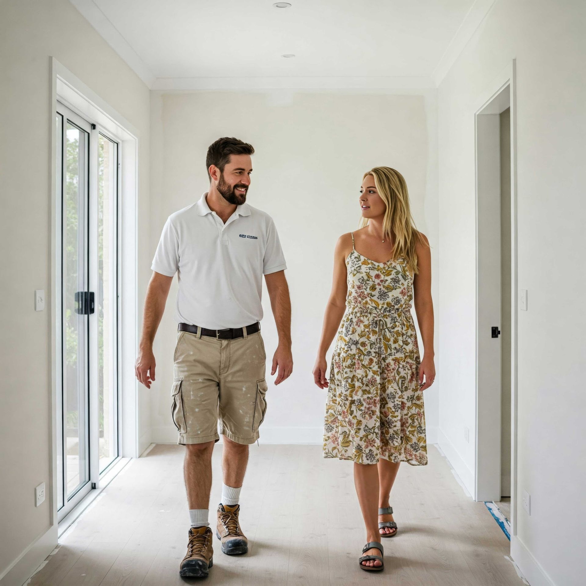 Painter Discussing Colour Options With Client in Bundaberg