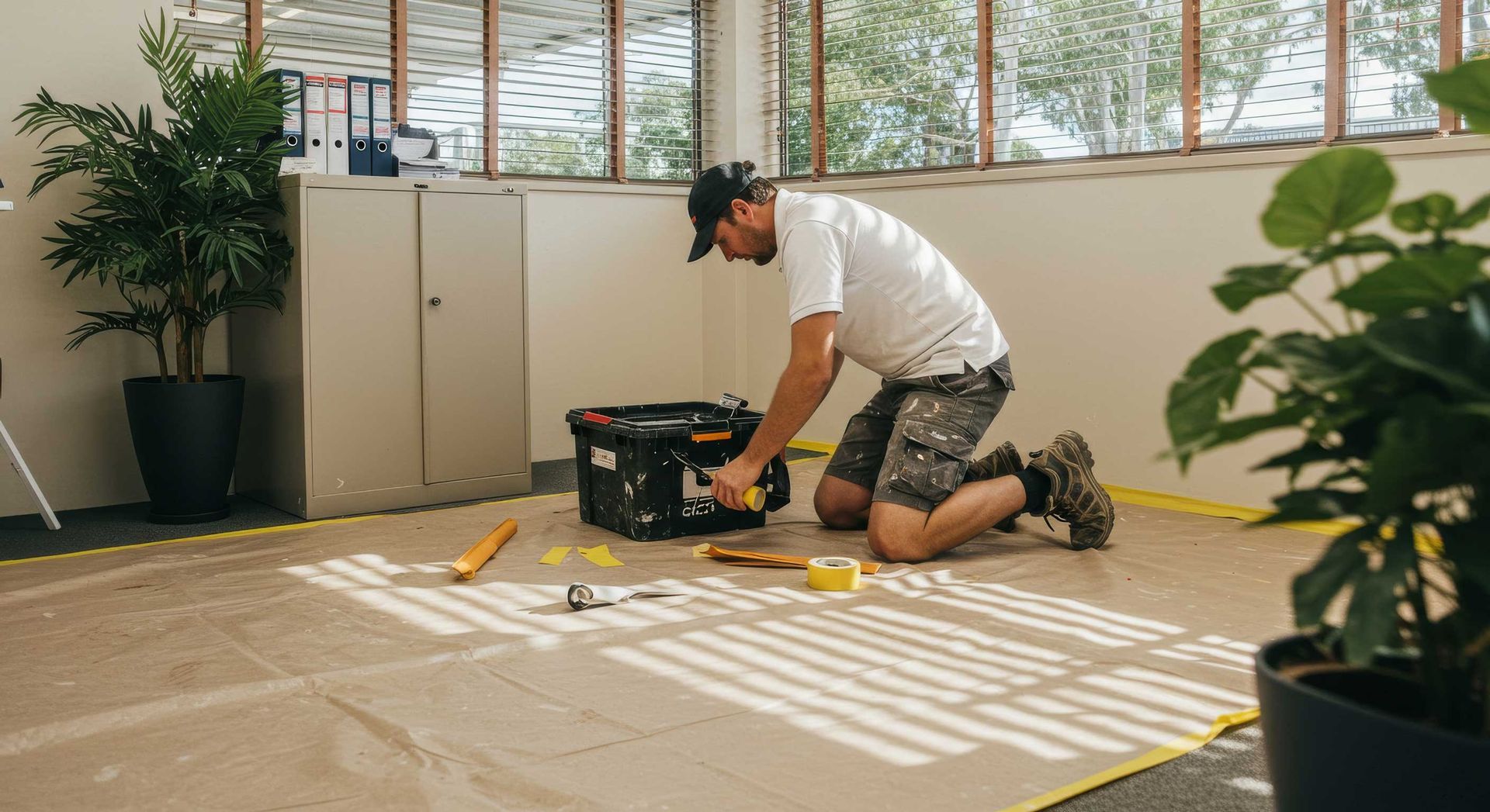 Painters Working on a Commercial Site in Bundaberg