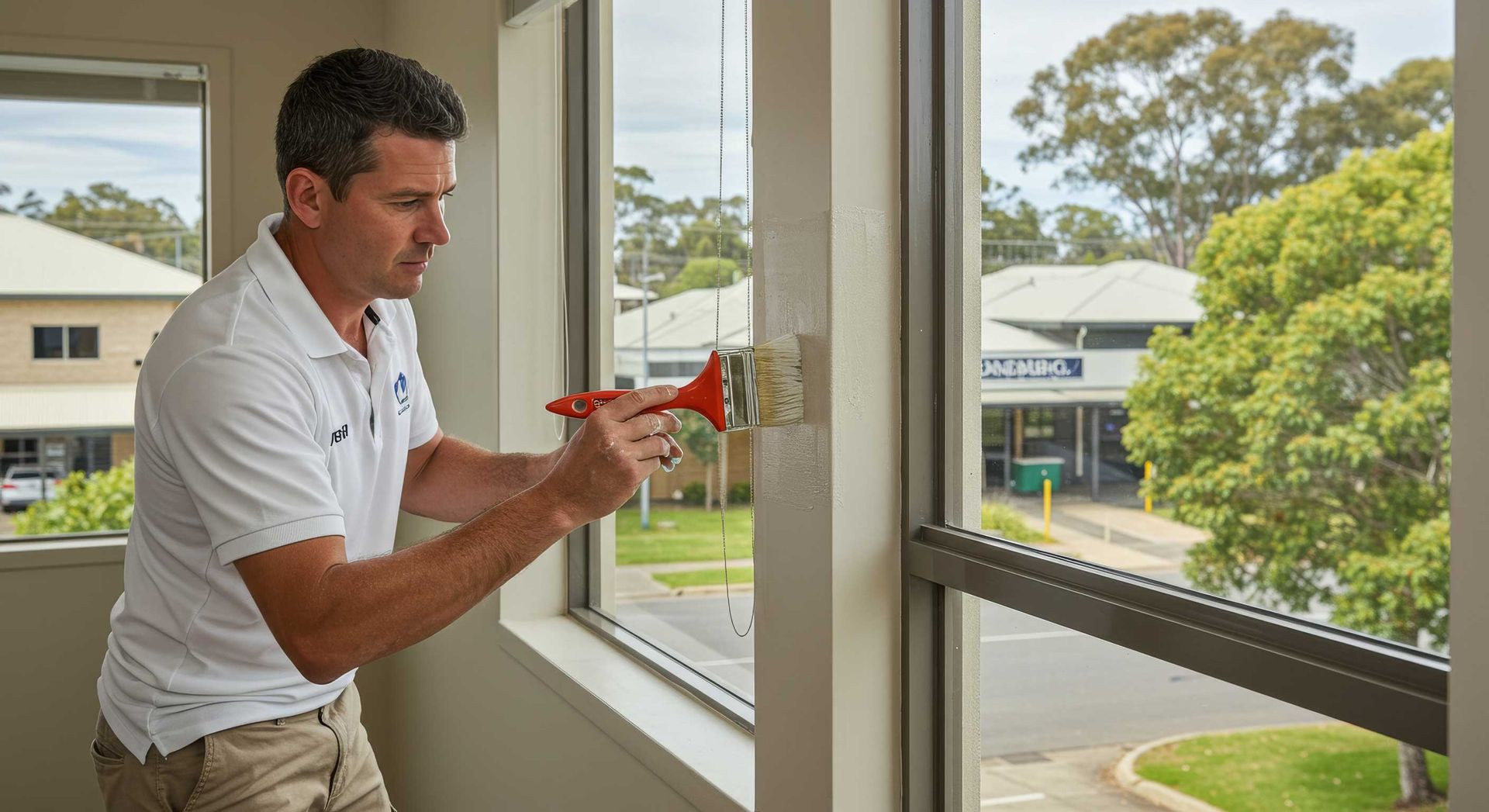 Touch-Up Paint Work on Interior Walls in Bundaberg Property