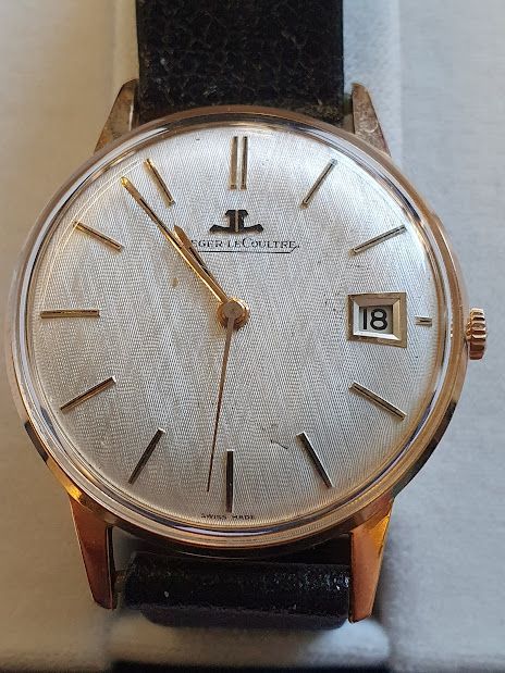 Montre homme Jaeger LeCoultre or rose 18c cal. K886