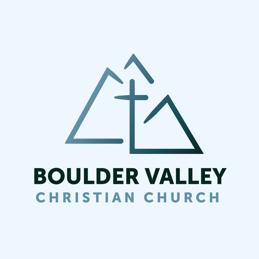 A logo for the boulder valley christian church