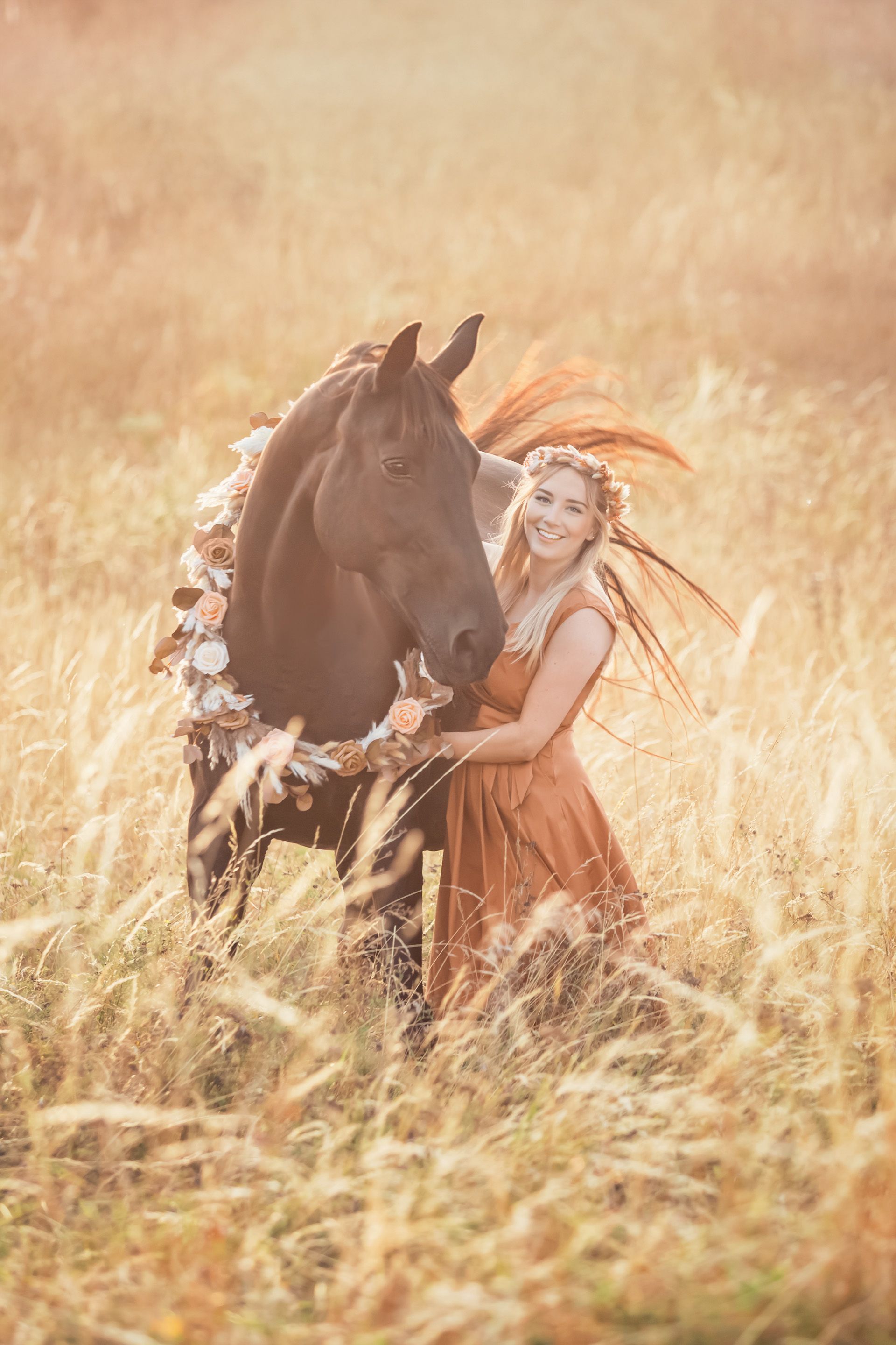 Pferd-Mensch-Fotografie Pferdemädchen Pferdefotoshooting