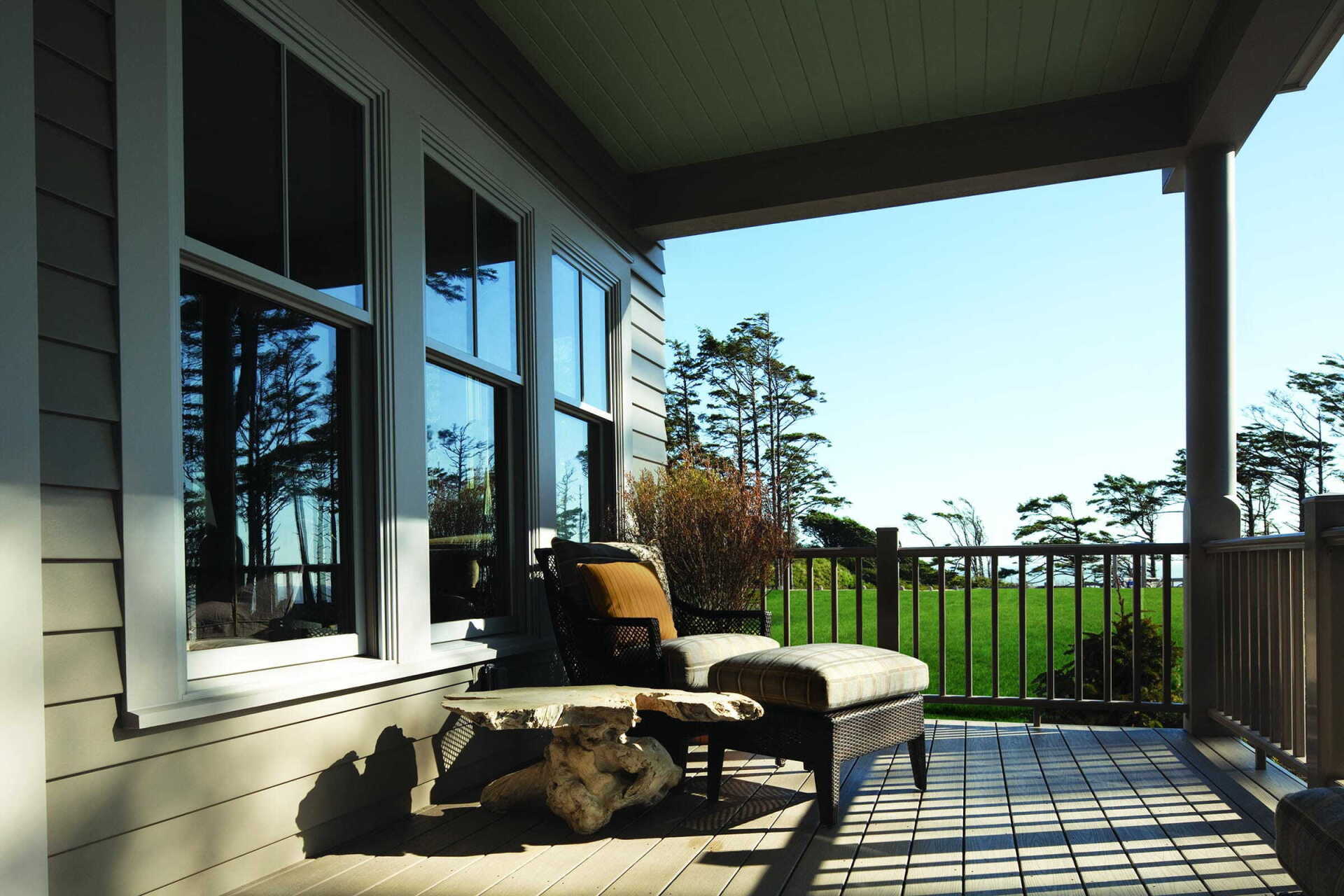 Andersen A-Series Double-Hung windows.