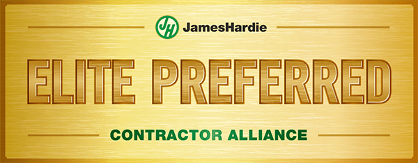 James Hardie Elite Preferred Contractor.