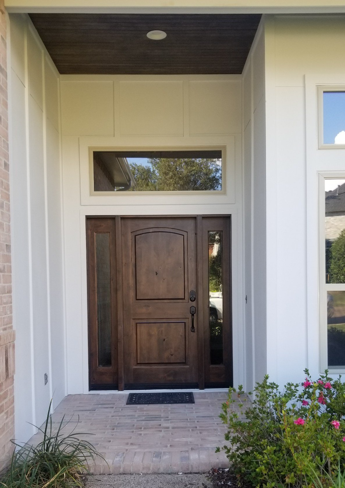Entry door with transom