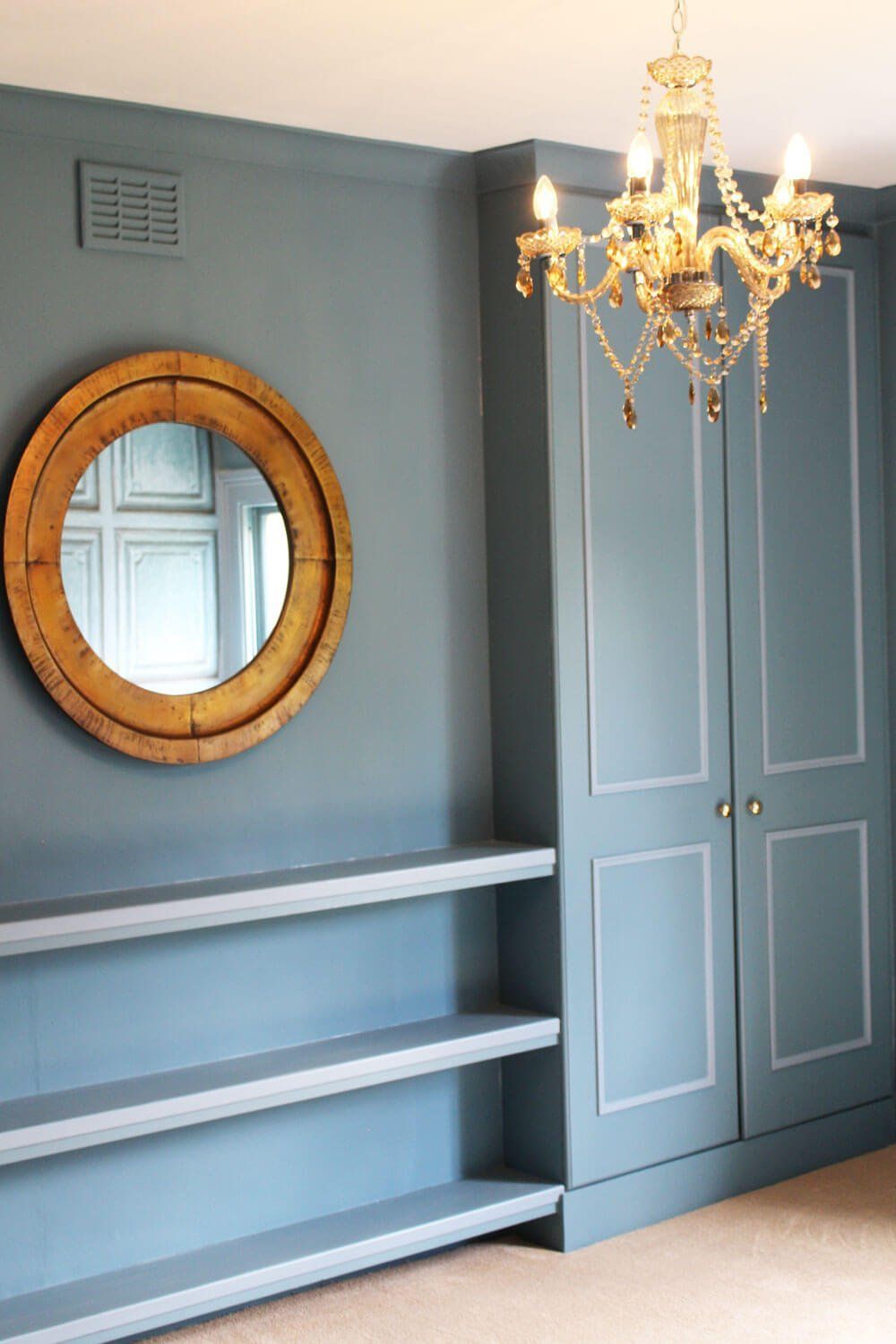 blue and gray palette interior design