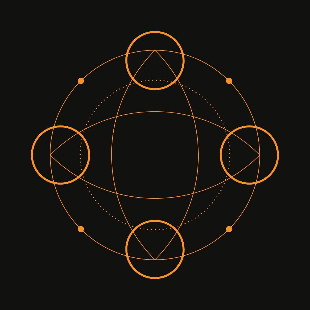 Sacred geometric yantra design used in tantric tradition for focus, balance, and energy alignment during meditation.