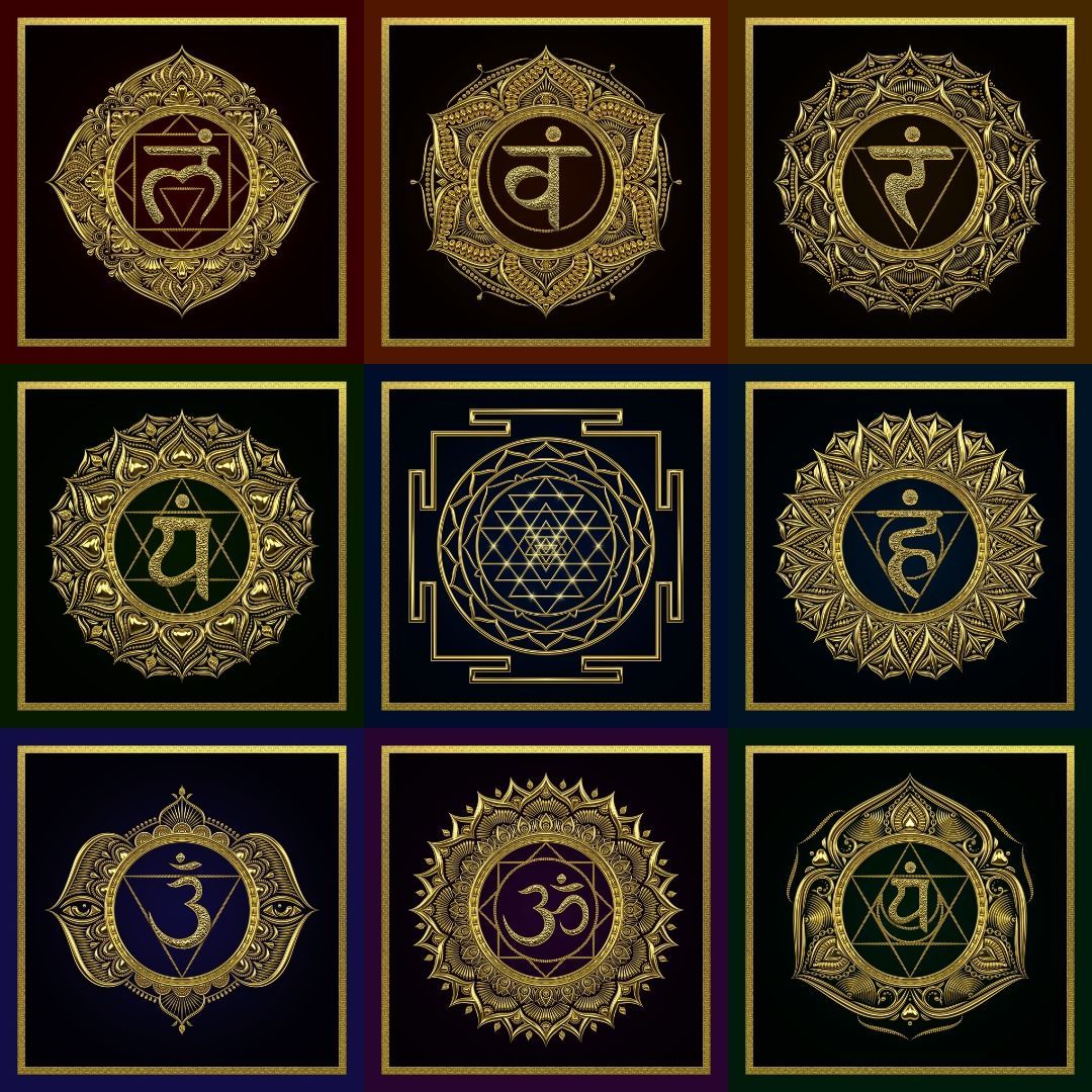 Sacred geometric yantra design used in tantric tradition for focus, balance, and energy alignment during meditation.