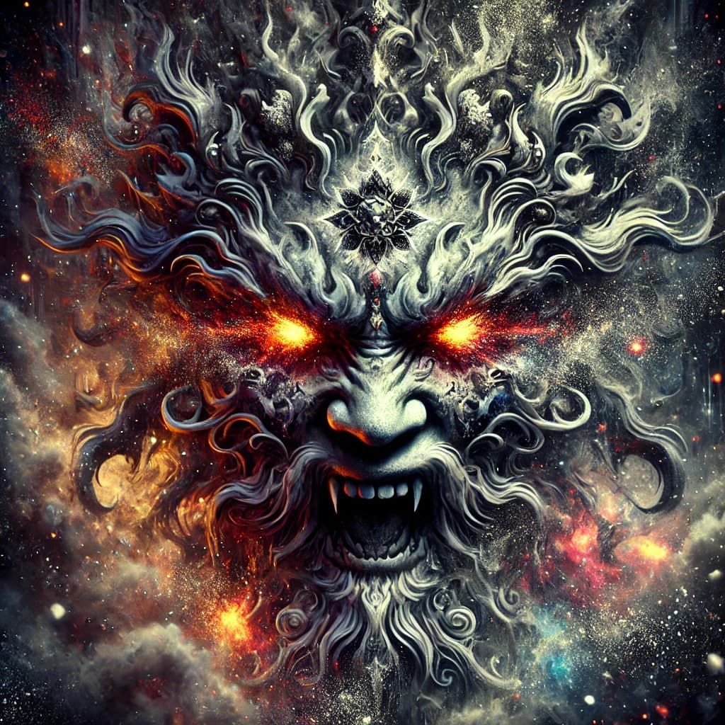 AI-generated image of a tantric goddess embodying divine feminine power, sacred wisdom, and spiritual transformation.