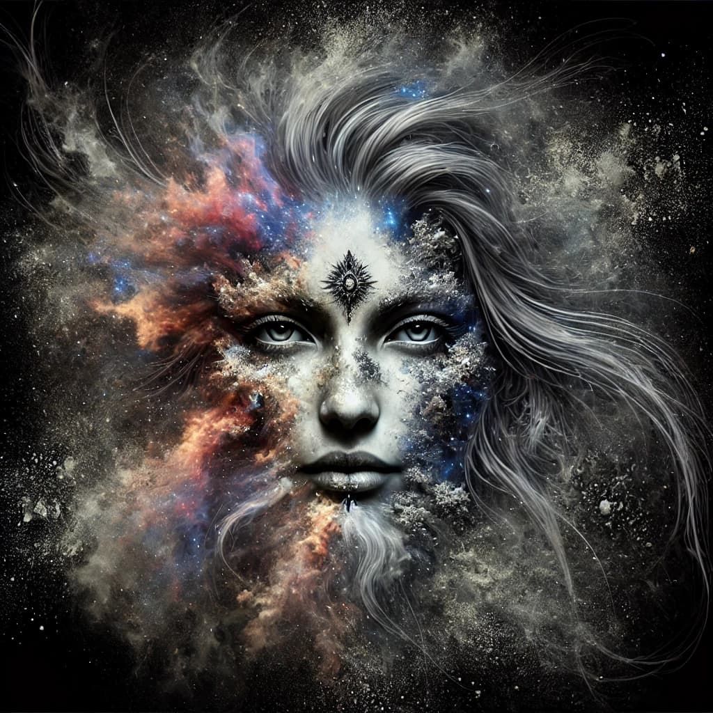AI-generated image of a tantric goddess embodying divine feminine power, sacred wisdom, and spiritual transformation.