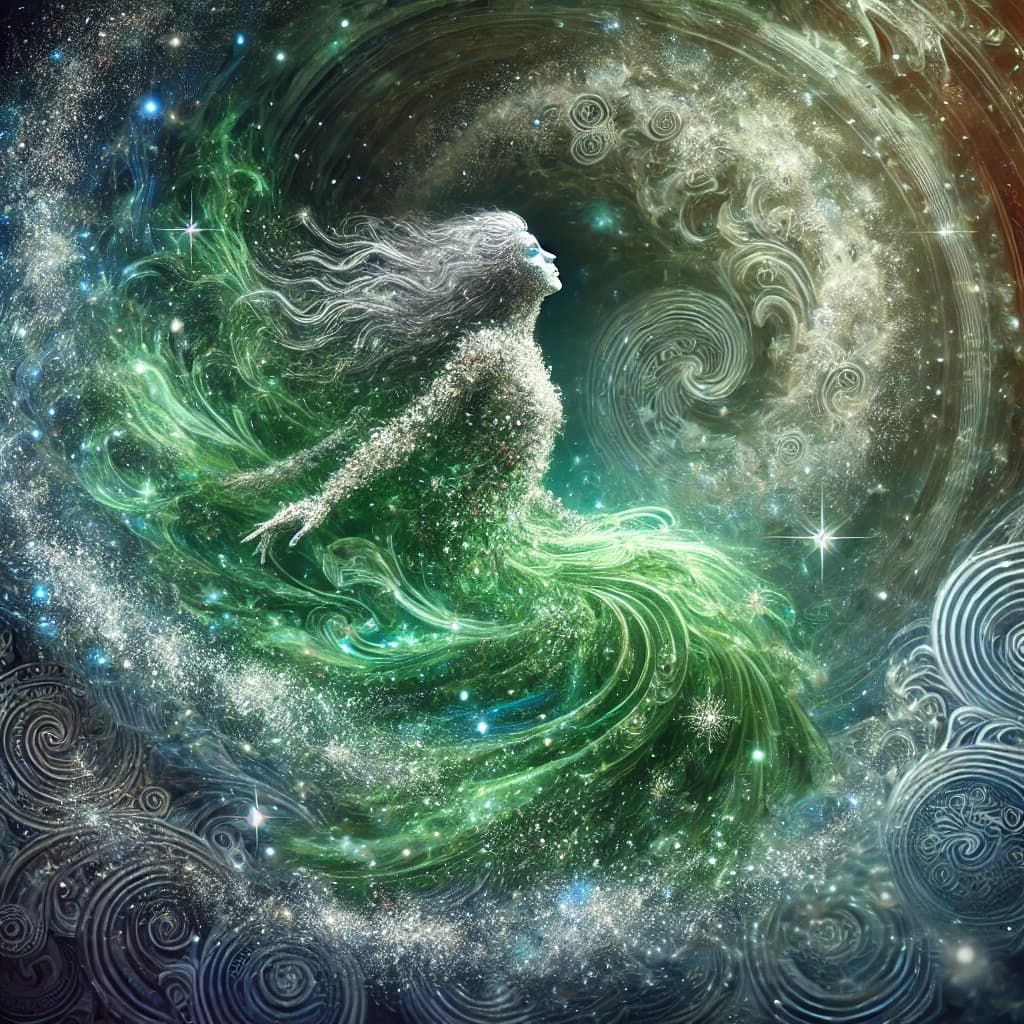 AI-generated image of a tantric goddess embodying divine feminine power, sacred wisdom, and spiritual transformation.