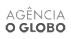 A black and white logo for a company called agencia o globo.