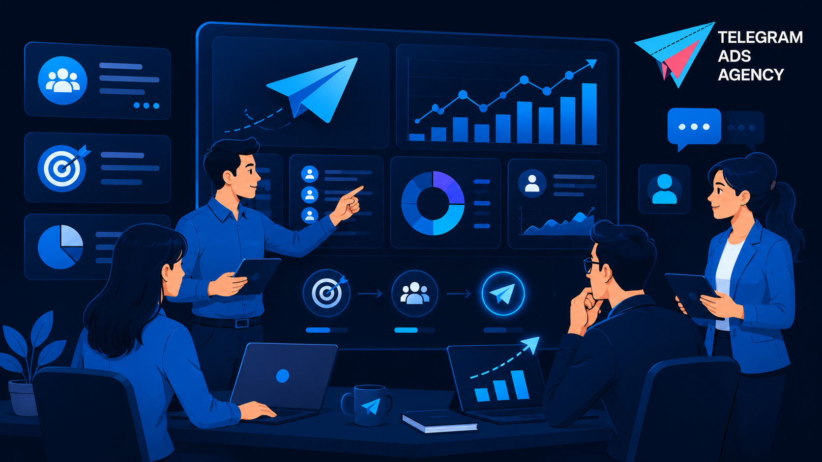 What to expect from Telegram Ads agency with strategy and optimization.