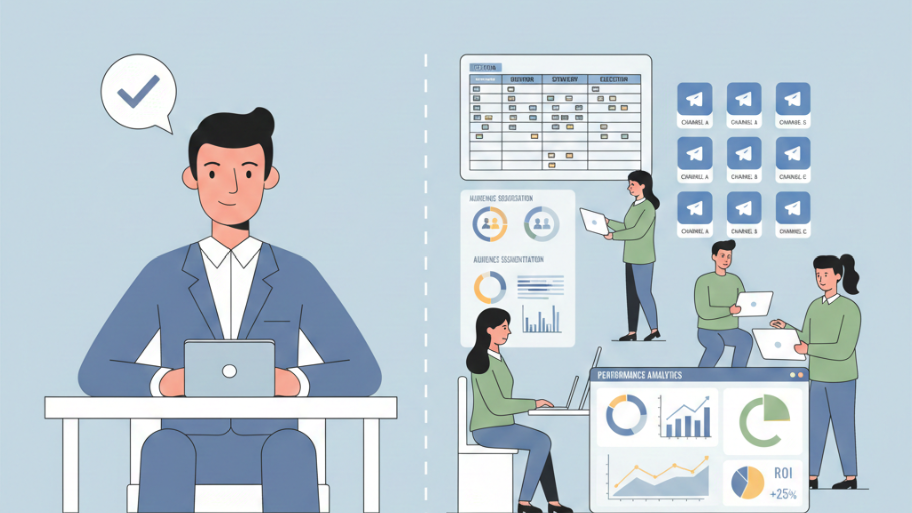 a professional agency working behind the scenes.