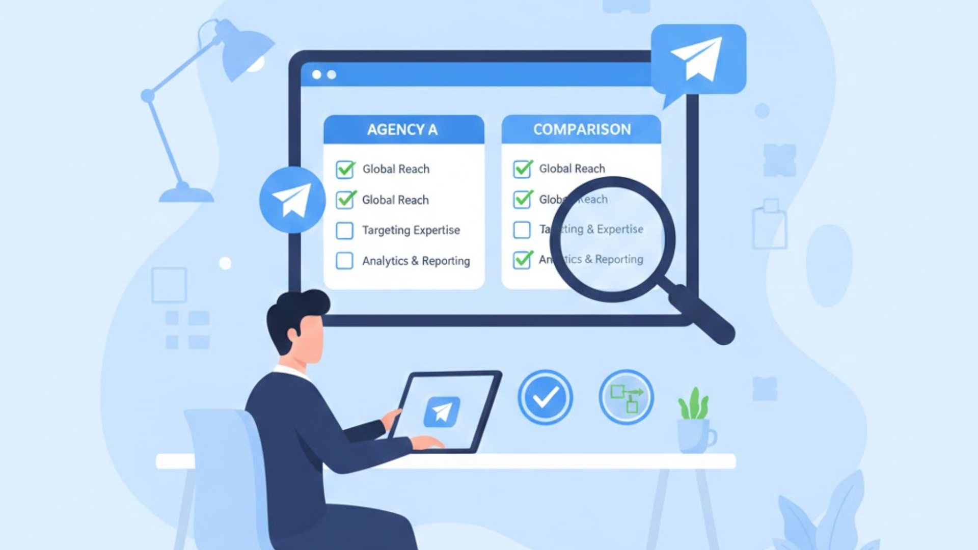 Evaluating key factors to select the Telegram marketing agency best suited to your brand's requirements.