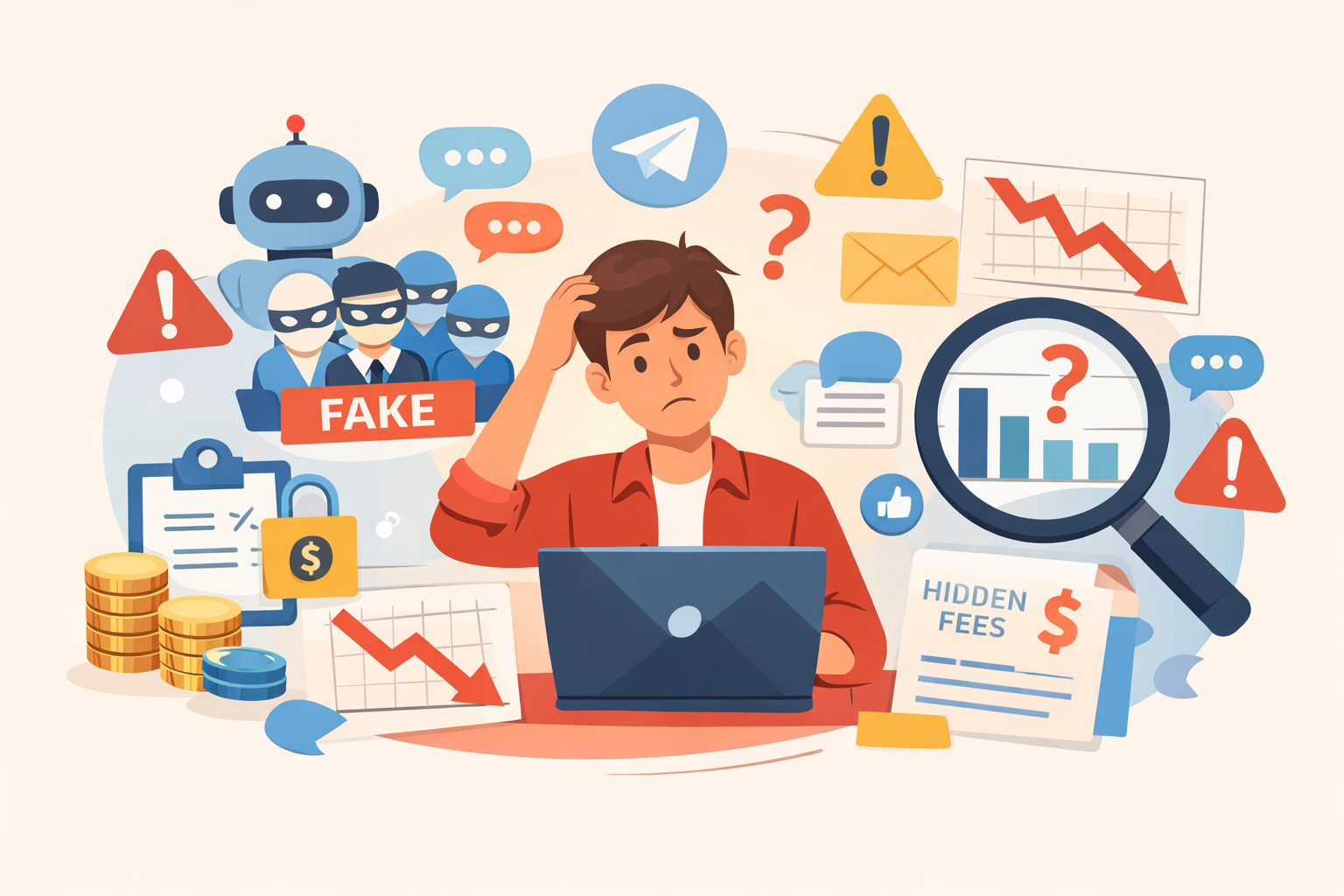 Graph comparing how much Telegram ad agencies charge versus direct platform costs and minimum entry deposits