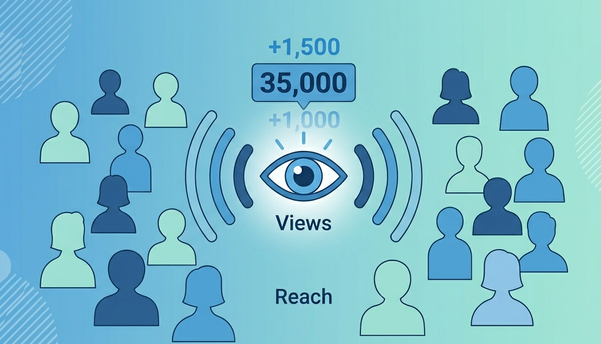 Vector illustration of analytics tools and metrics to measure Telegram ad success for digital campaigns.