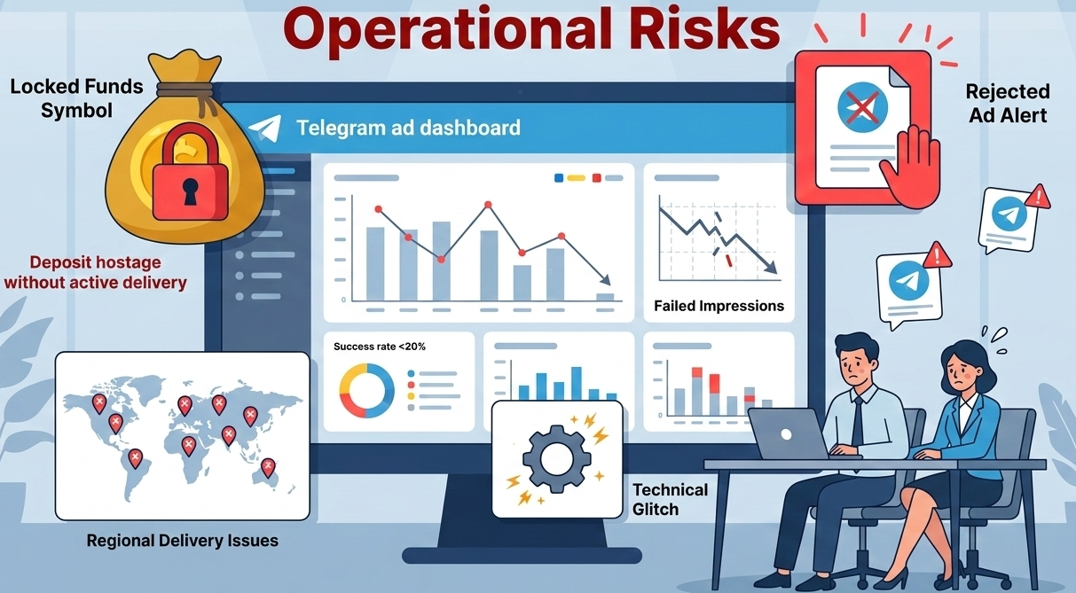 Visual guide to Telegram ad pricing models, showing CPM vs CPC, regional costs, and ad strategies.