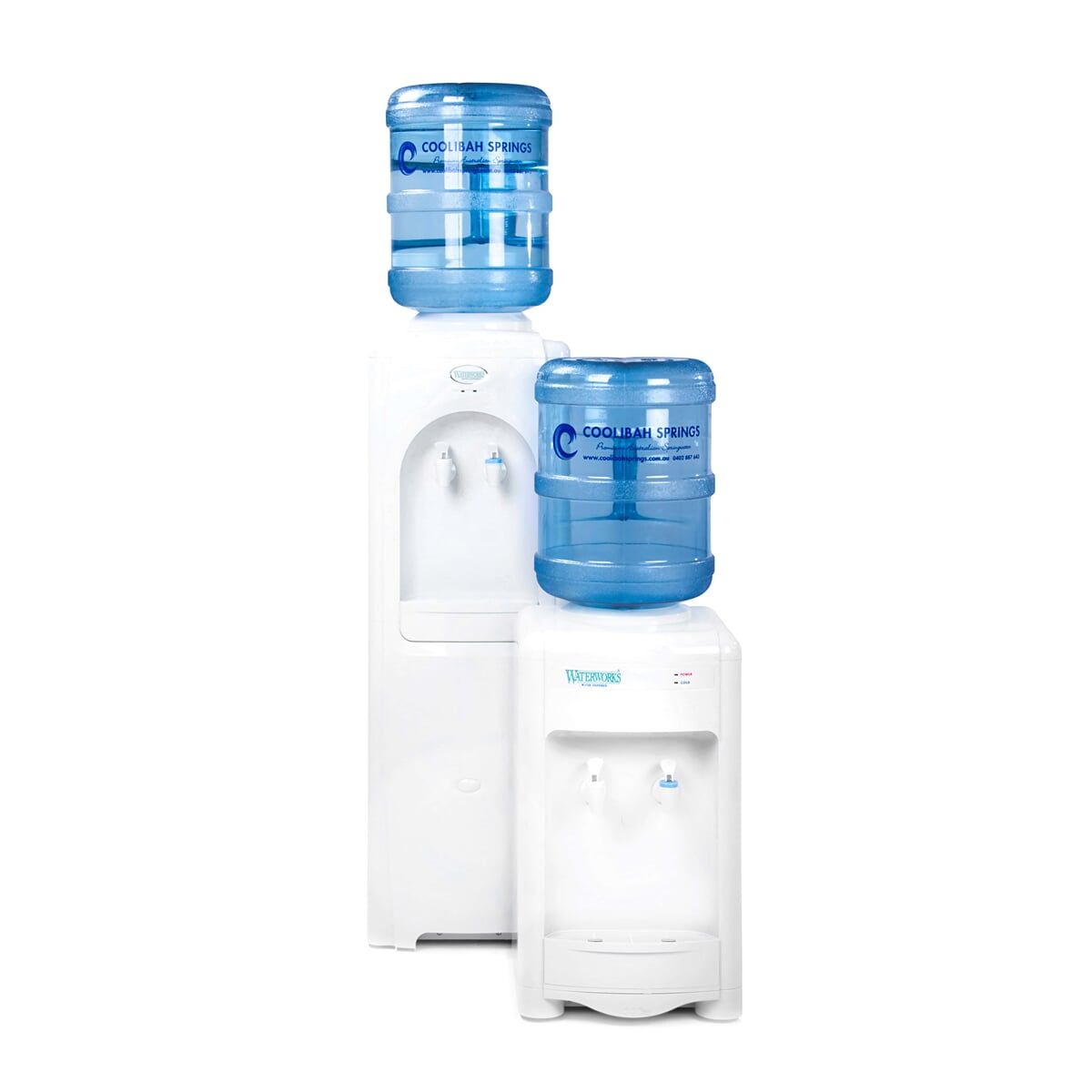 White and Blue Watercoolers — Bottled Water in Canungra, QLD
