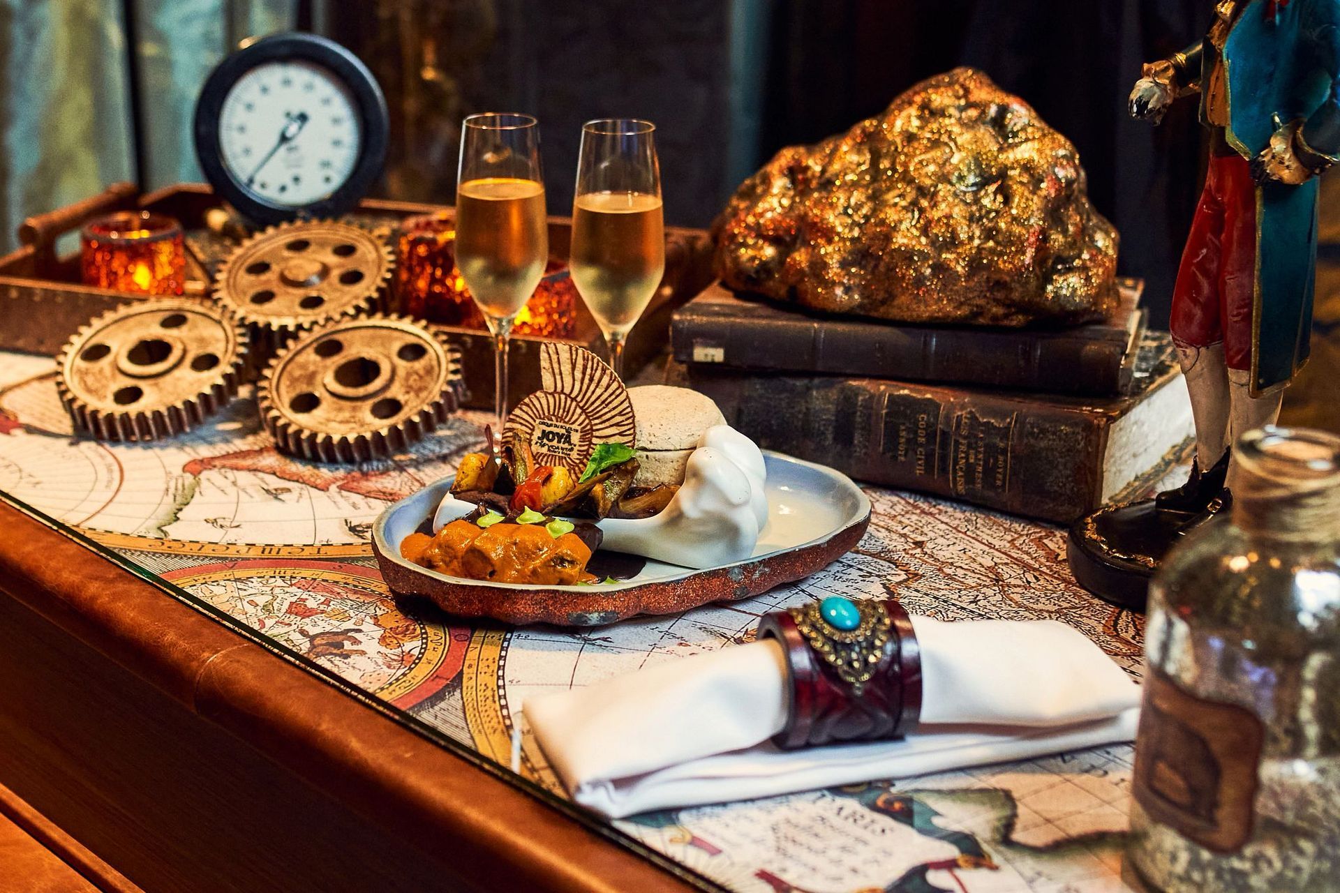 Joya Cirque du Soleil Mexican Caribbean Cancun Dinner Setup