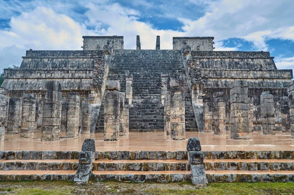 El majestuoso Templo de los Guerreros