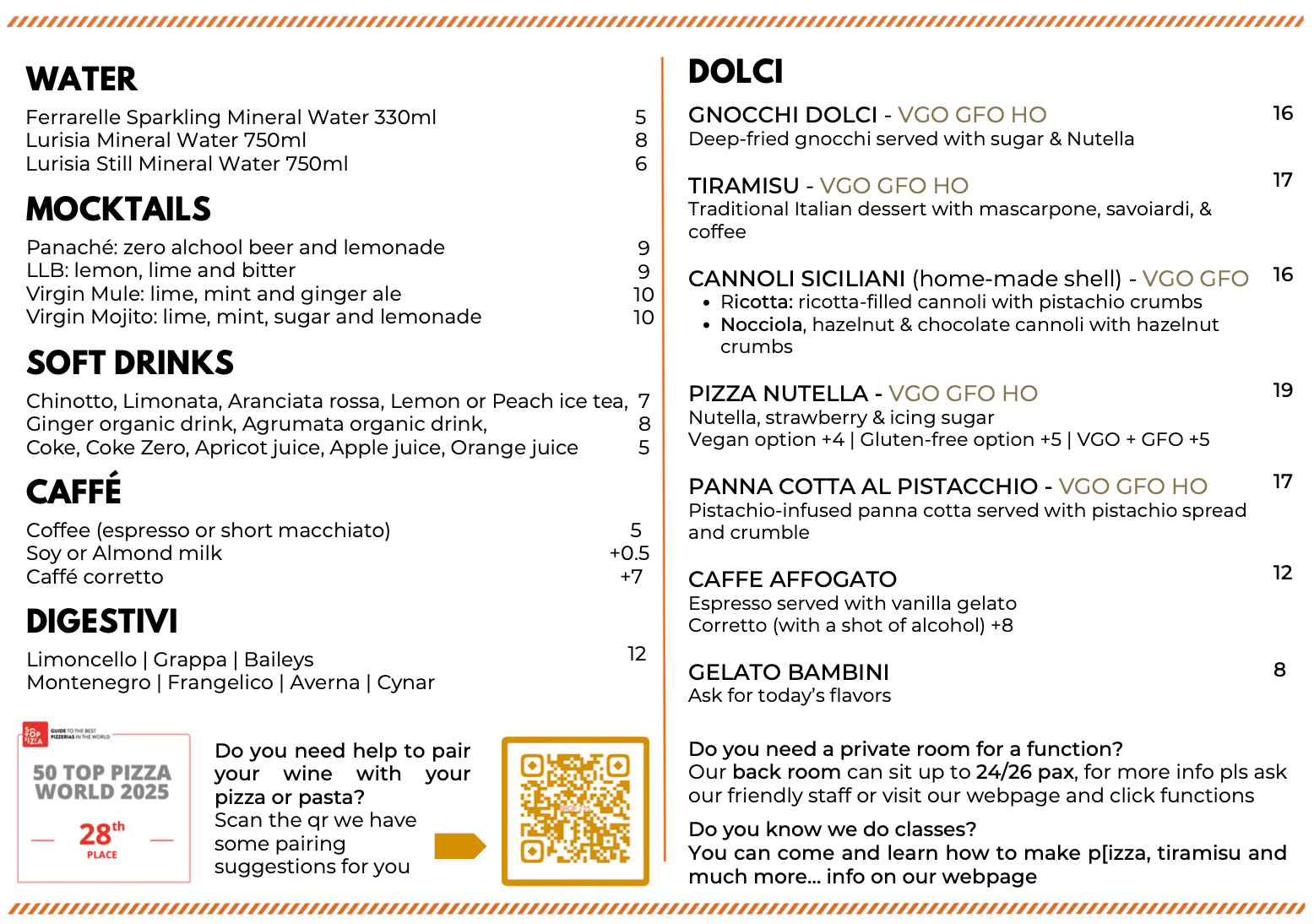 Shop225 Menu