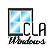 A logo for cla windows with a picture of a window.