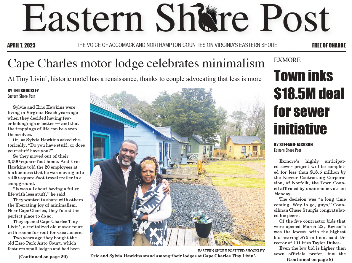 the front page of the eastern share post newspaper