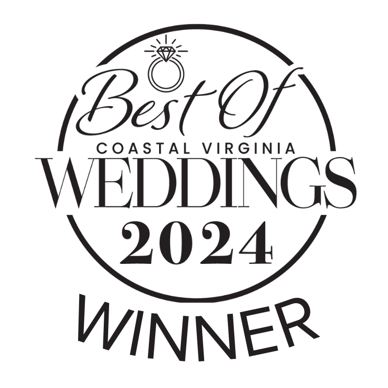 the best of coastal virginia weddings winner logo for 2024