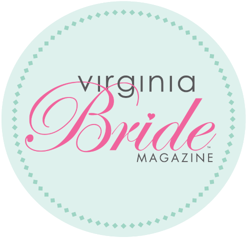 the logo for virginia bride magazine is in a circle