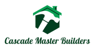 Green house-shaped logo with a hammer, text reads "Cascade Master Sheds".