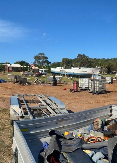 Metals Collection in a Yard — Rubbish Removal in Yeppoon, QLD