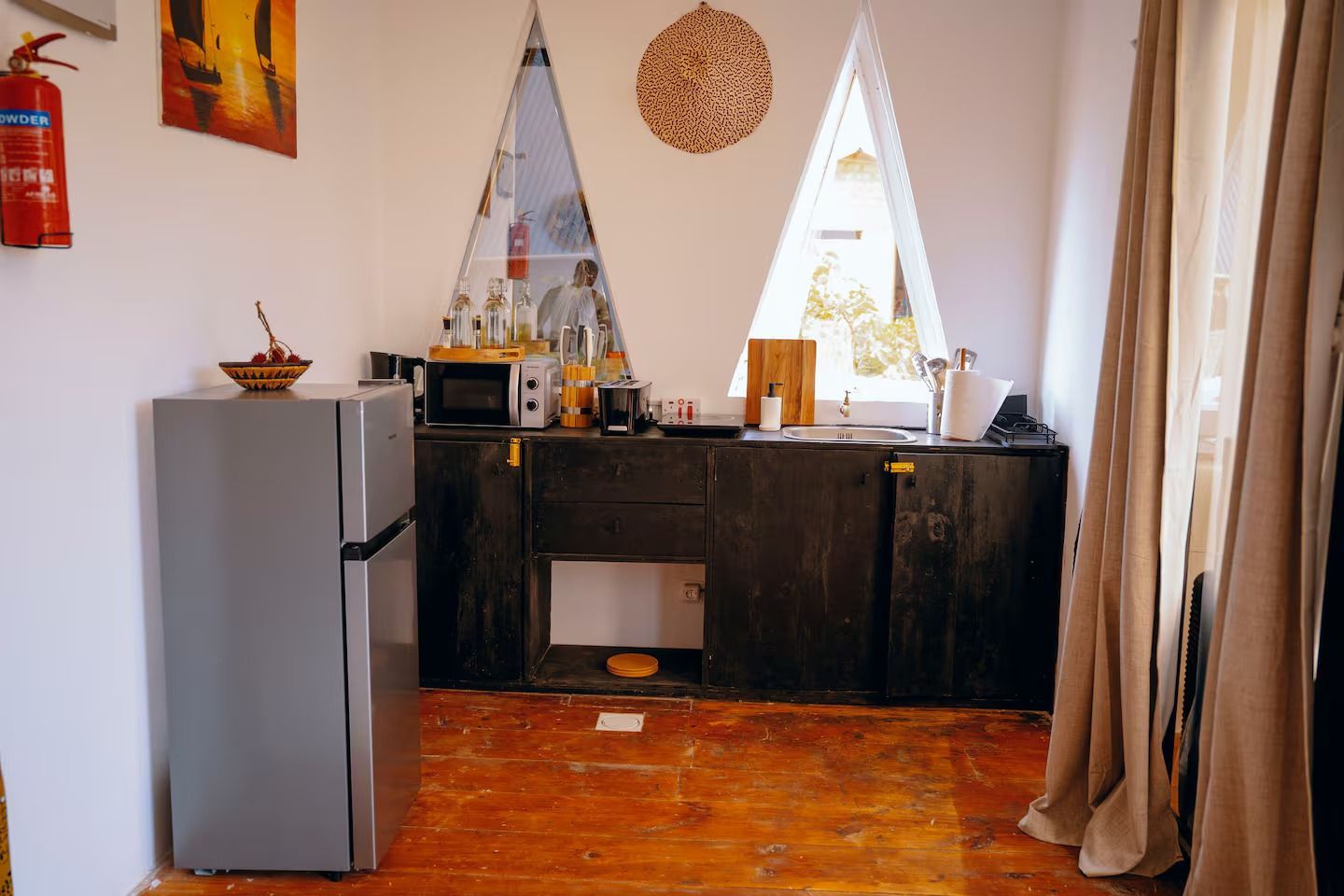 Kitchen in the large cabin