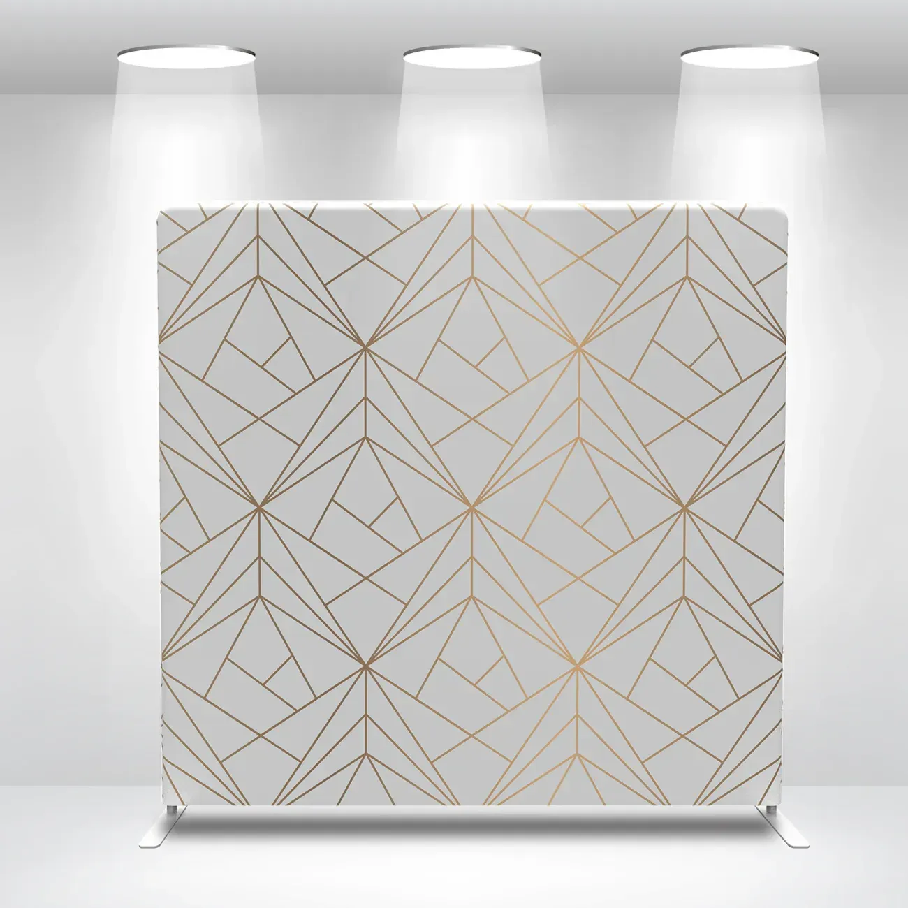 White Polygonal Backdrop