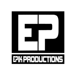 A black and white logo for a company called EPiK Productions.