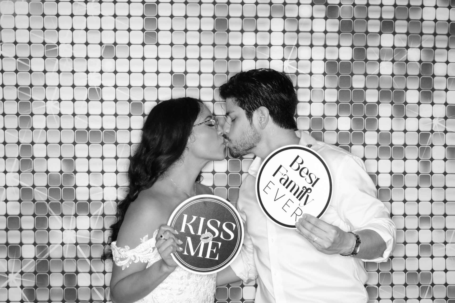GLAM Photo Booth, Black and white Photo Booth