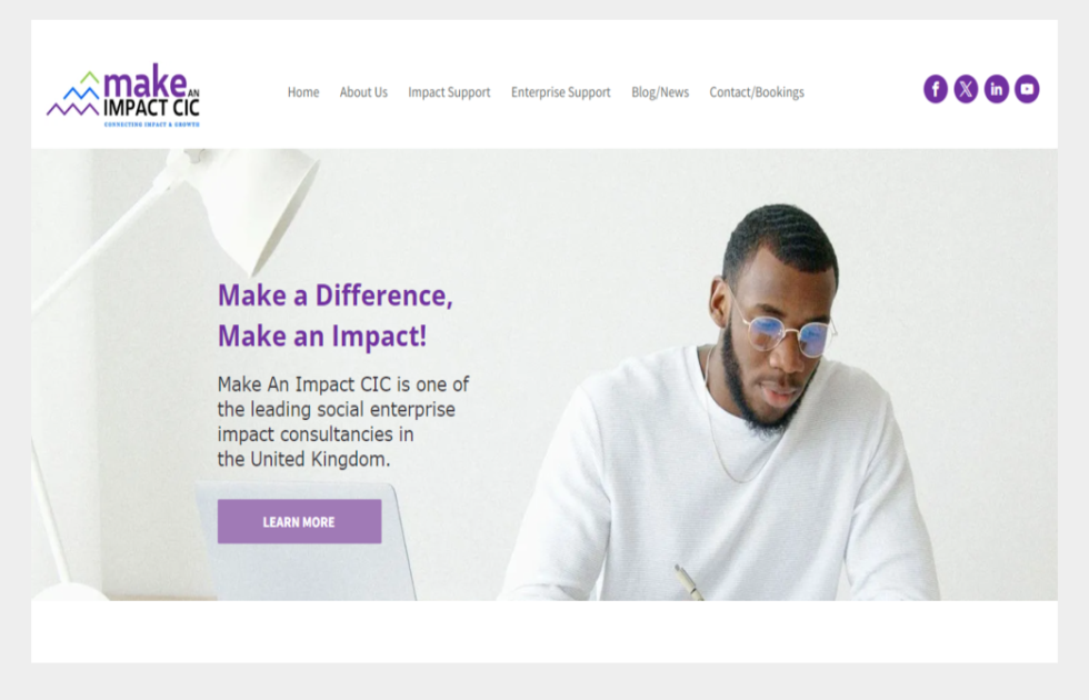 Make An Impact homepage