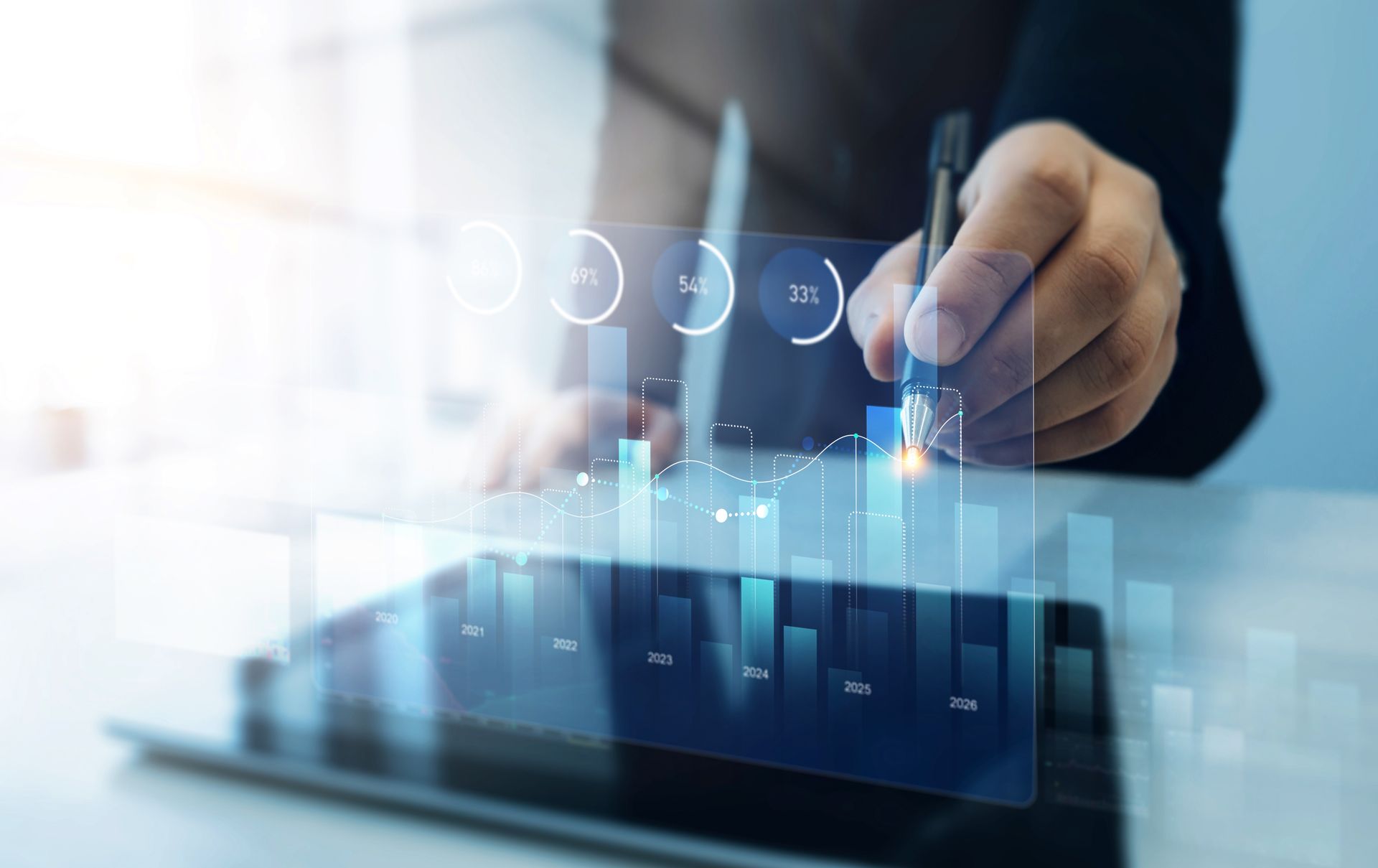 Man on a roof with wooden panels, likely roofing work. He gestures, surrounded by tools and materials.