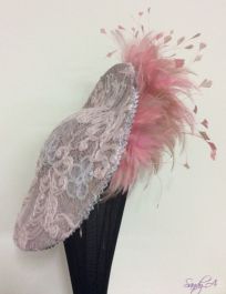 pink lace hat